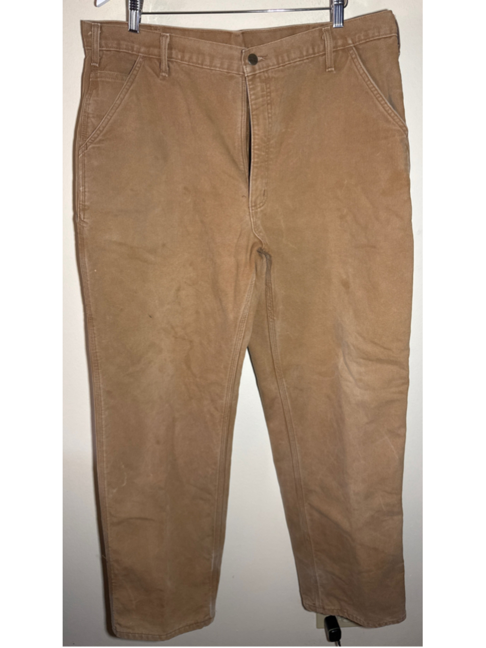 Carhartt Dungaree Fit Pants Waist 40X34 Brown